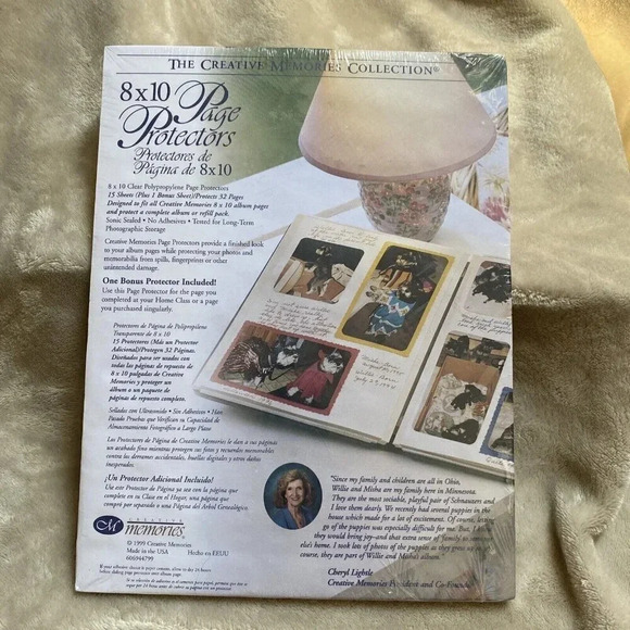 Creative Memories 8x10 Page Protectors (16 ) & White Scrapbook Pages (15 Sheets) - Picture 3 of 8